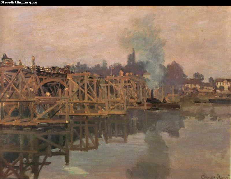 Claude Monet Argenteuil, the Bridge under Repair